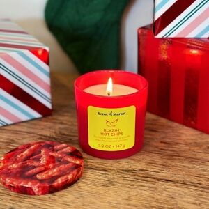 Blazin hot chips candle
